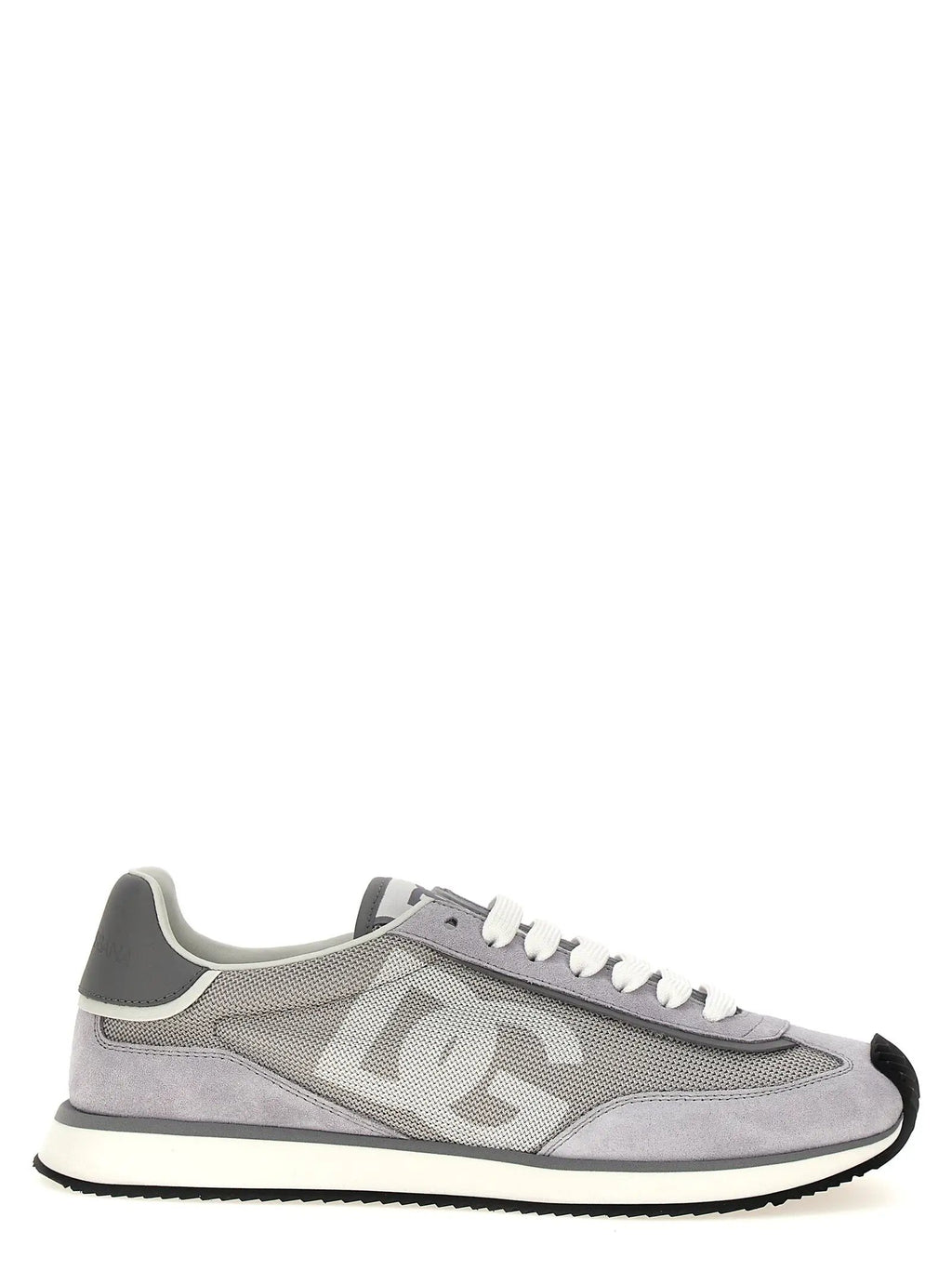Baskets athlétiques Dolce & Gabbana en cuir de veau gris