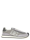 Baskets athlétiques Dolce & Gabbana en cuir de veau gris