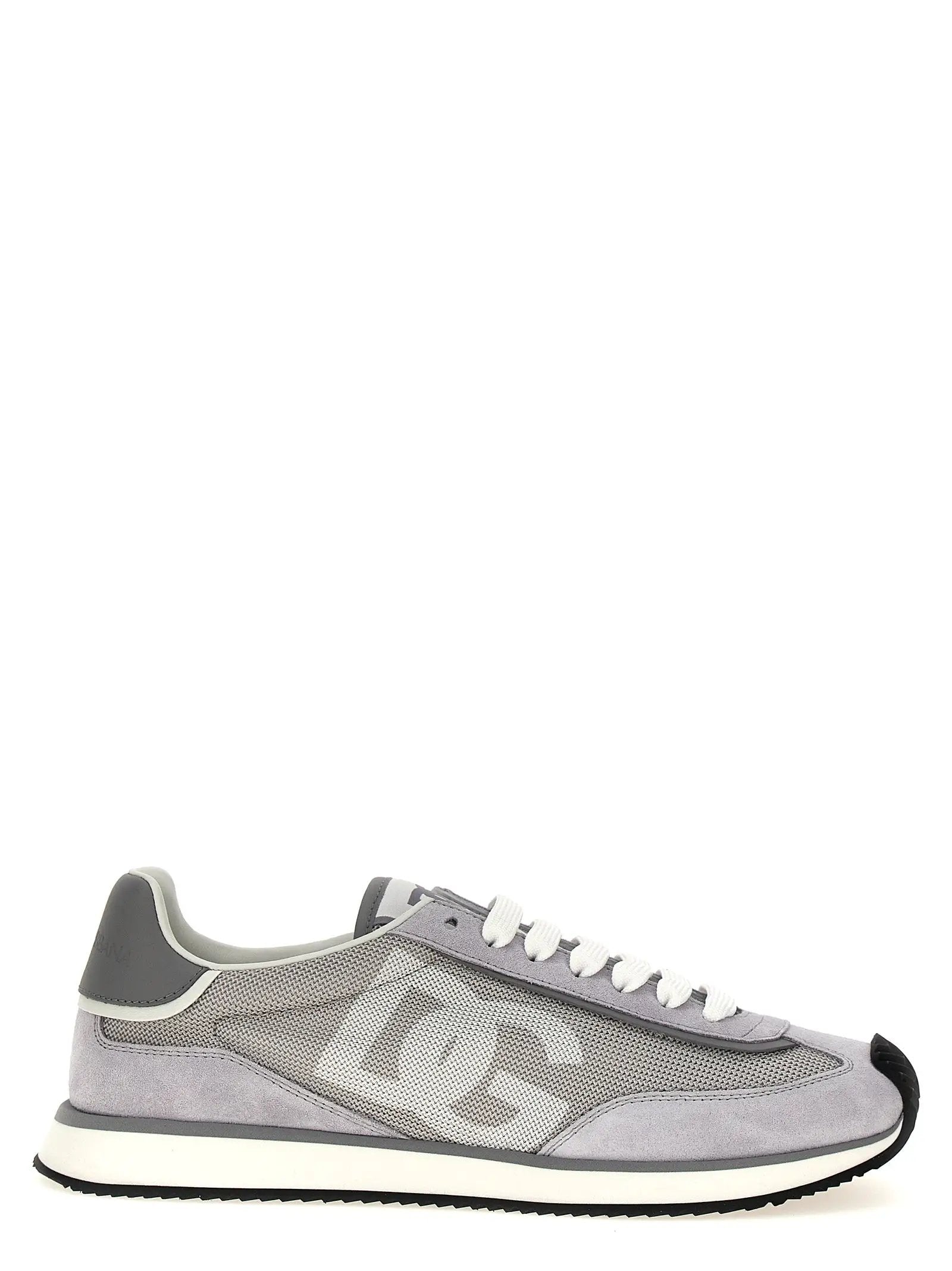 Baskets athlétiques Dolce & Gabbana en cuir de veau gris