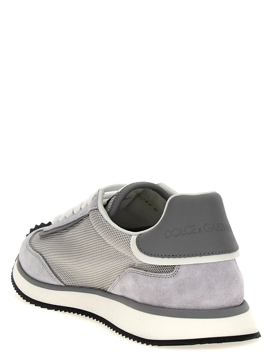 Baskets athlétiques Dolce & Gabbana en cuir de veau gris