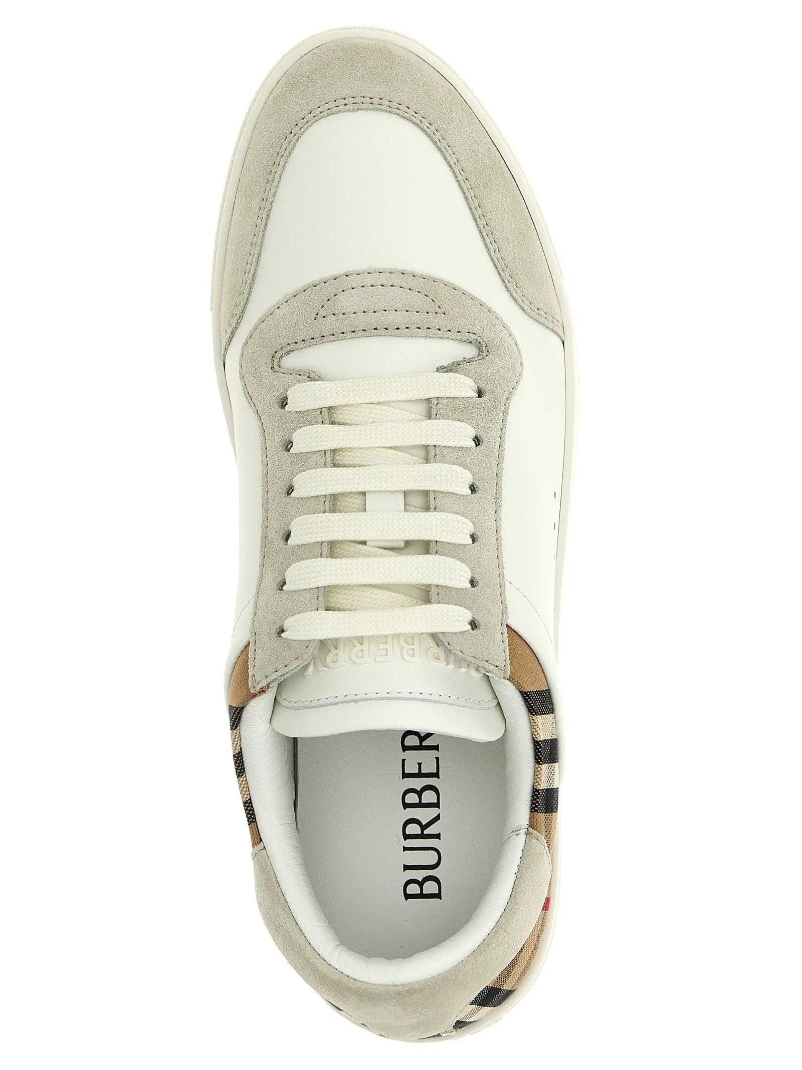 Burberry Multicolor Leather Low Top Sneakers