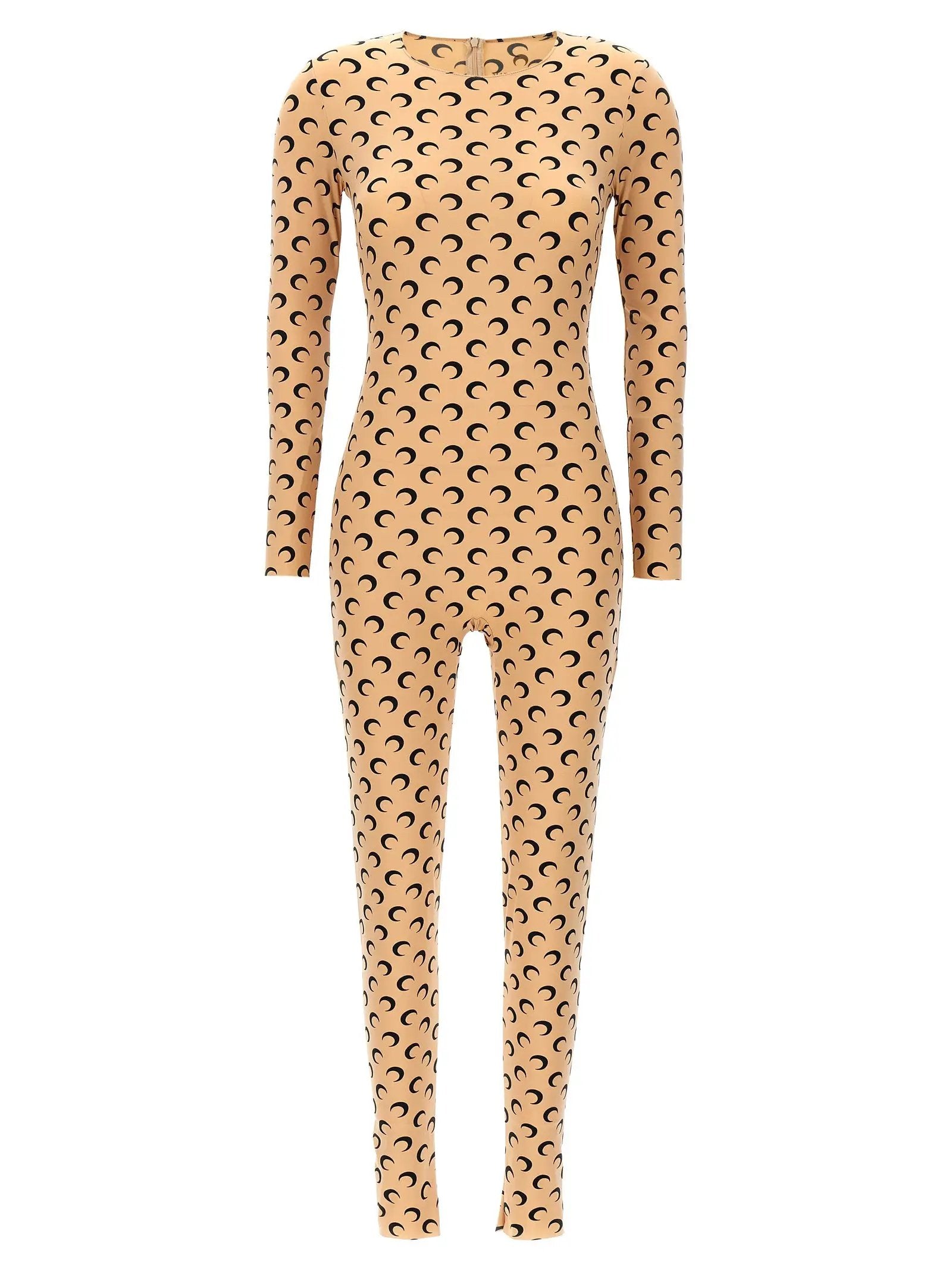 Marine Serre Beige Polyamide Jumpsuit
