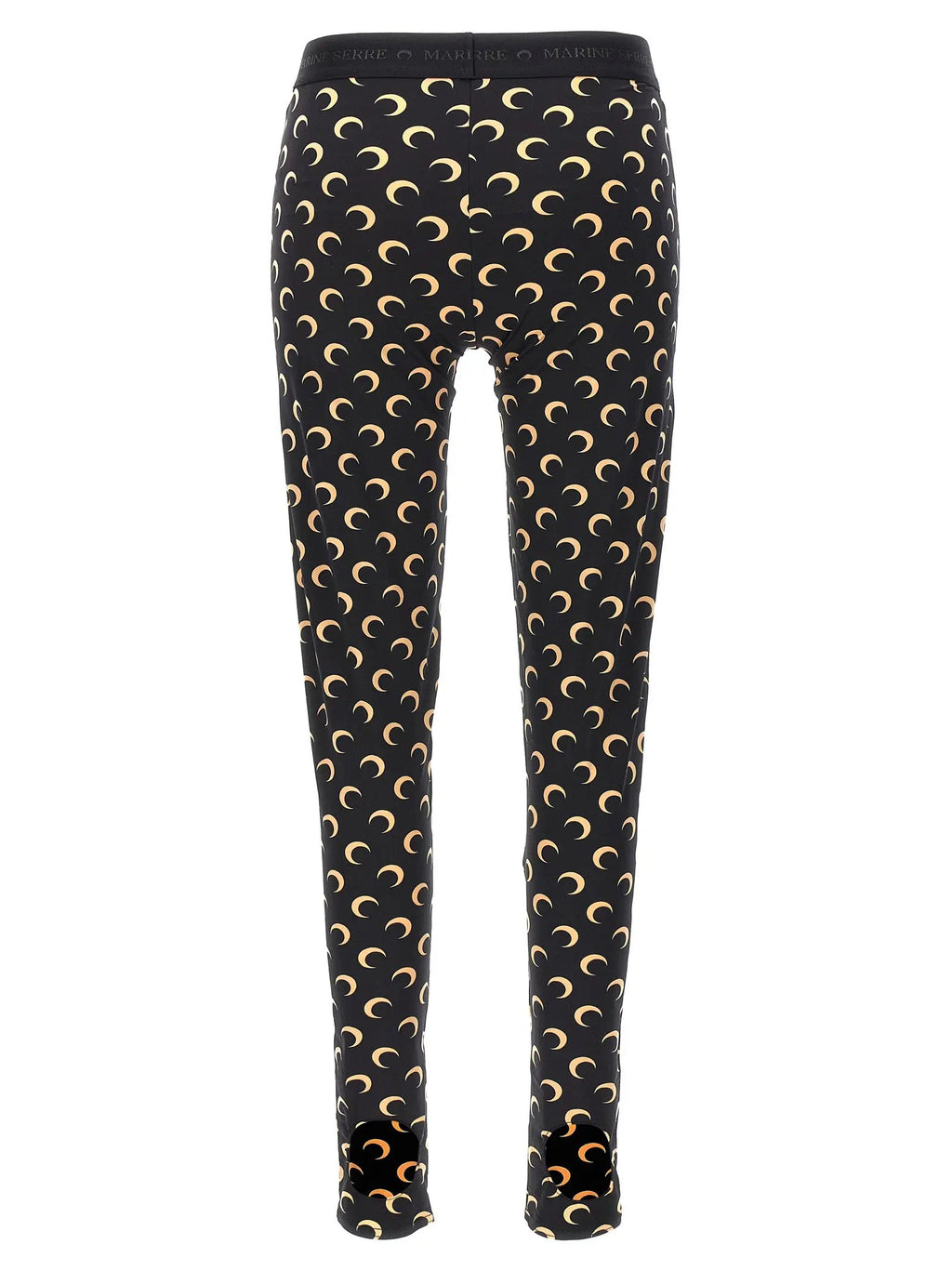 Marine Serre Black Polyamide Leggings