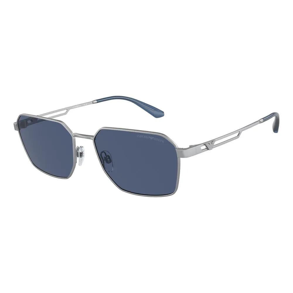 Lunettes de soleil Emporio Armani en métal gris