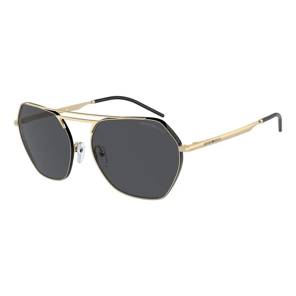 Lunettes de soleil Emporio Armani en métal doré