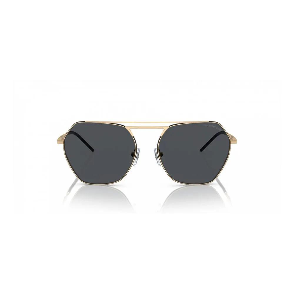 Lunettes de soleil Emporio Armani en métal doré