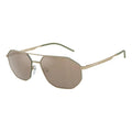 Lunettes de soleil en métal doré Emporio Armani