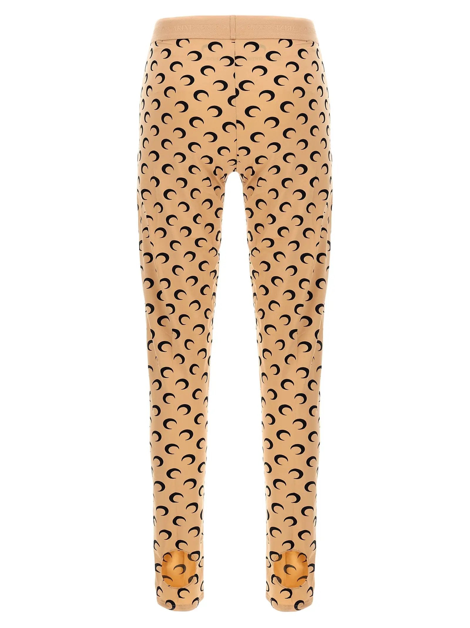 Marine Serre Beige Polyamide Leggings