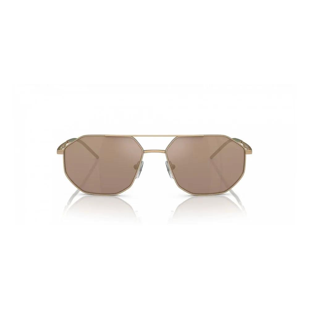 Lunettes de soleil en métal doré Emporio Armani