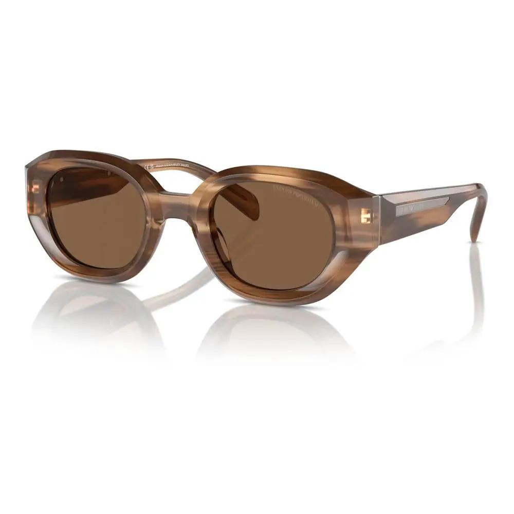 Lunettes de soleil Emporio Armani en acétate marron