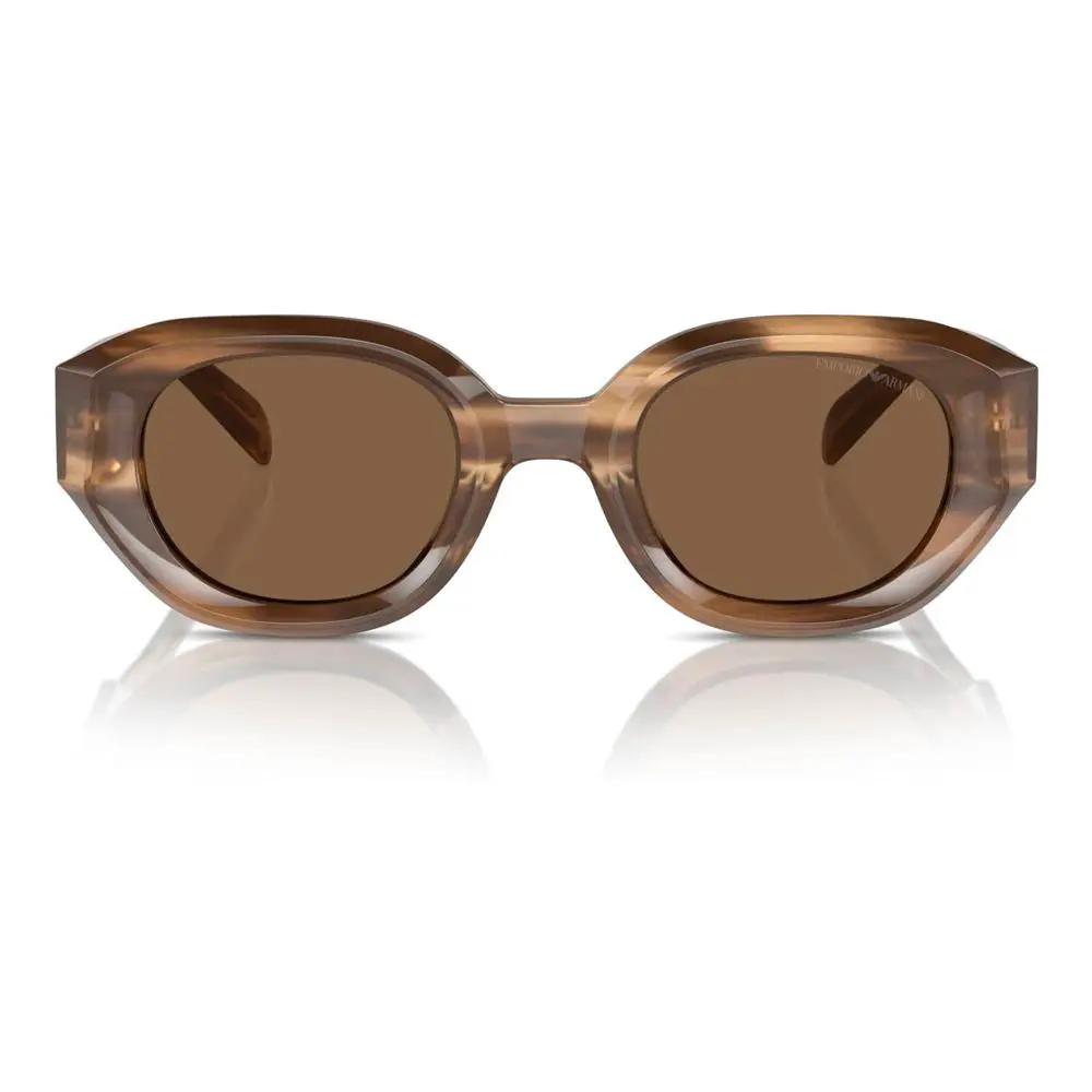 Lunettes de soleil Emporio Armani en acétate marron