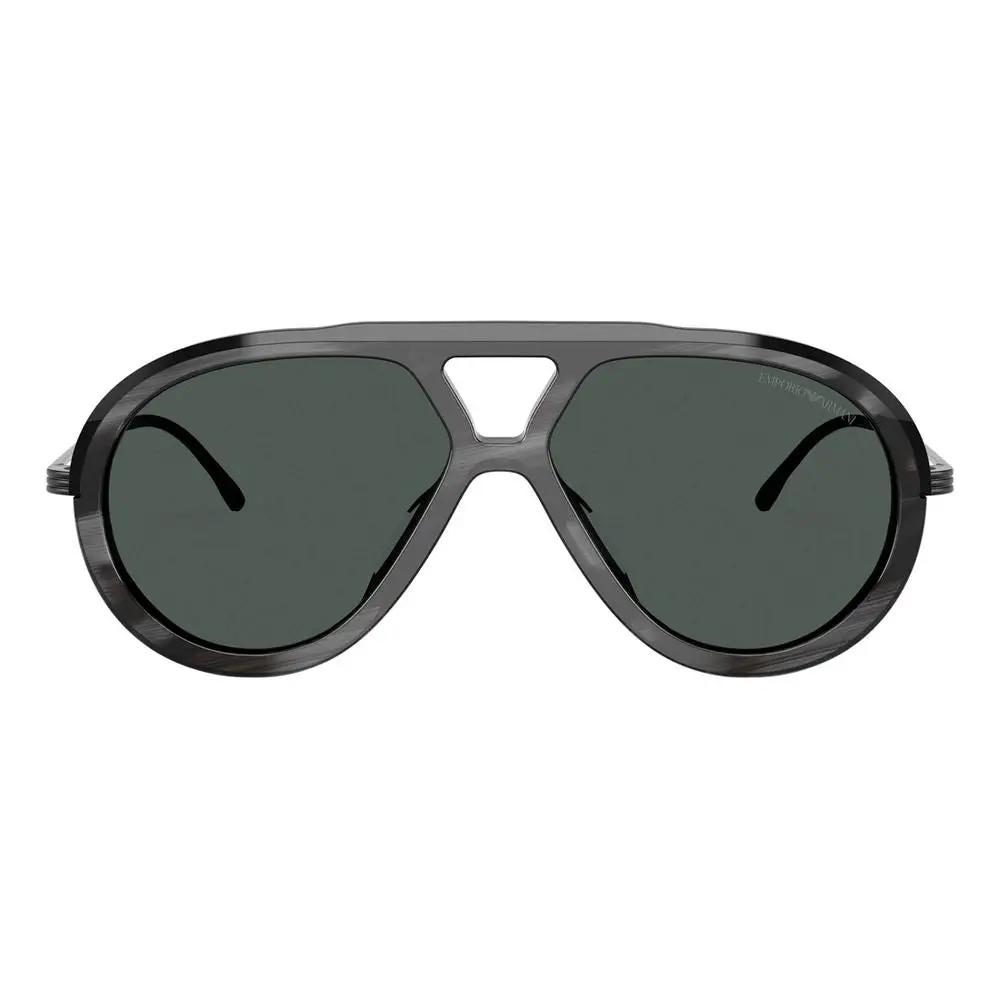 Emporio Armani Gray Acetate Sunglasses