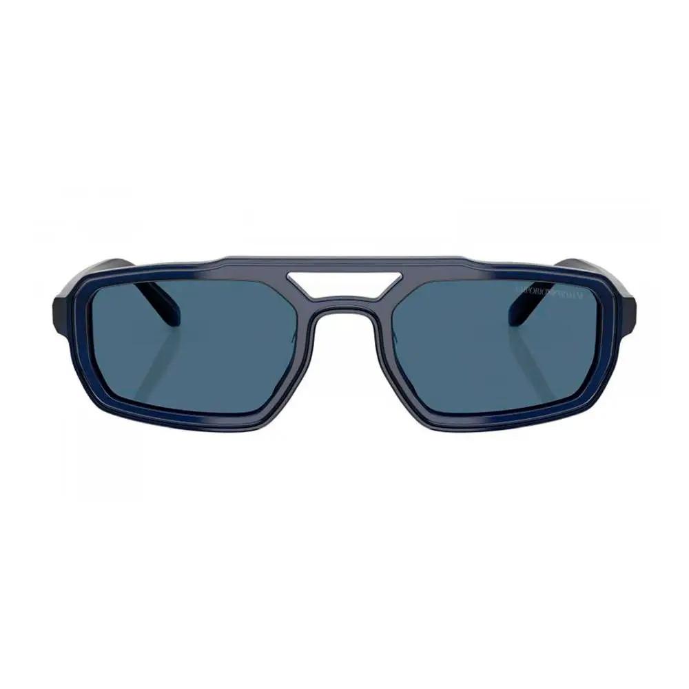 Lunettes de soleil Emporio Armani en acétate bleu
