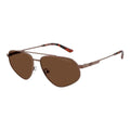 Lunettes de soleil Emporio Armani en métal marron
