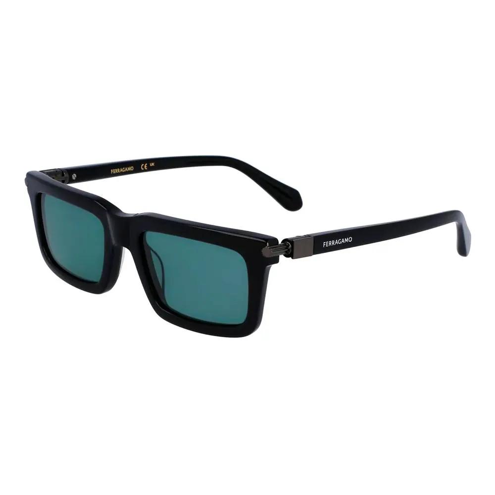 Lunettes de soleil Ferragamo en acétate noir