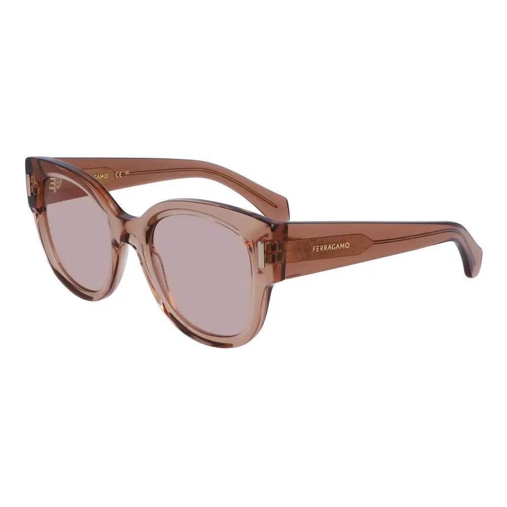 Lunettes de soleil Ferragamo en acétate transparent