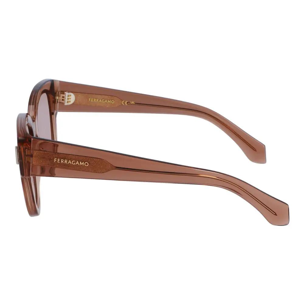 Lunettes de soleil Ferragamo en acétate transparent