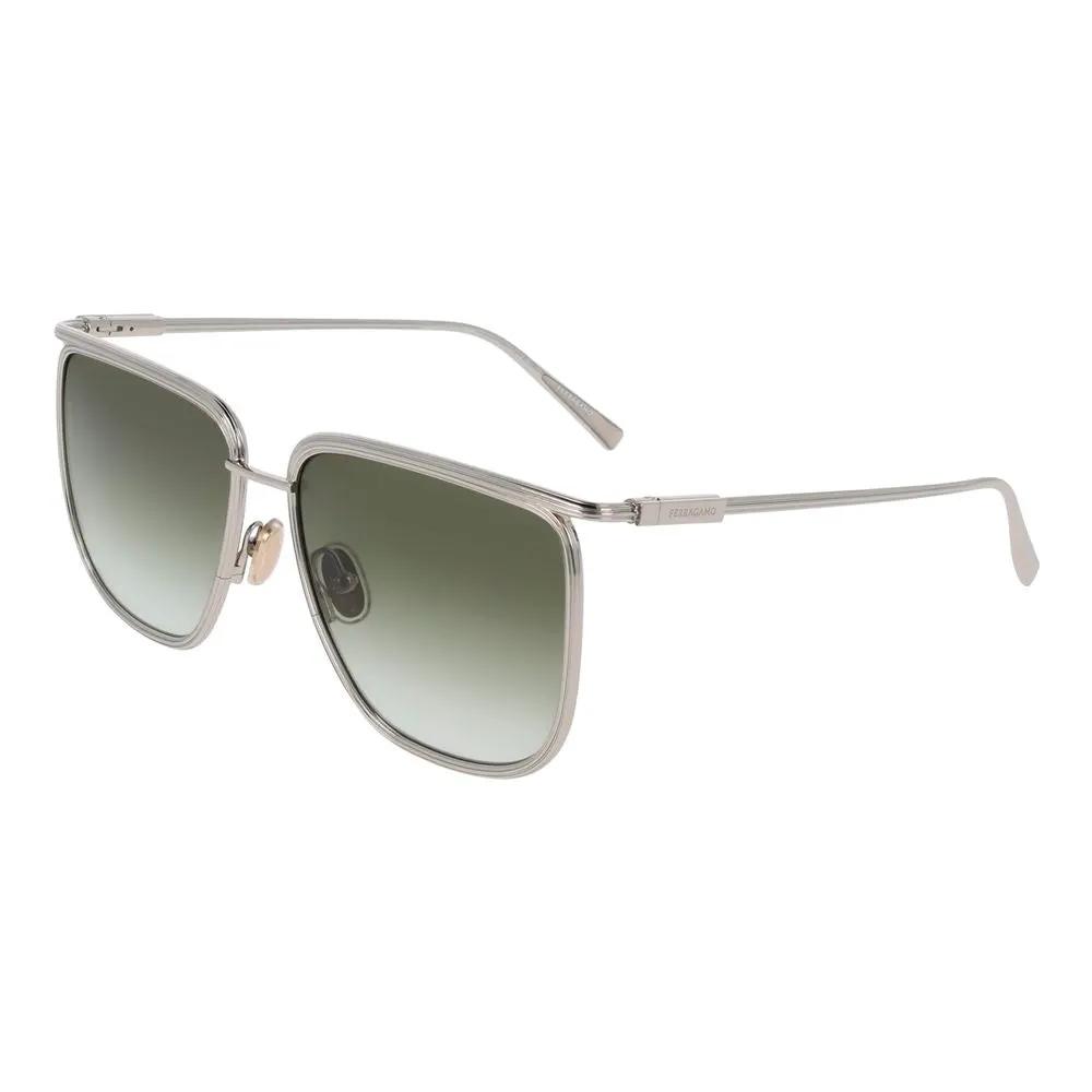 Lunettes de soleil Ferragamo en métal doré