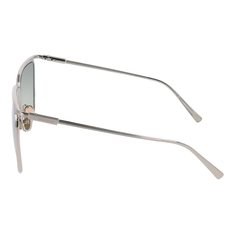 Lunettes de soleil Ferragamo en métal doré
