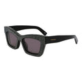 Lunettes de soleil Ferragamo en acétate noir