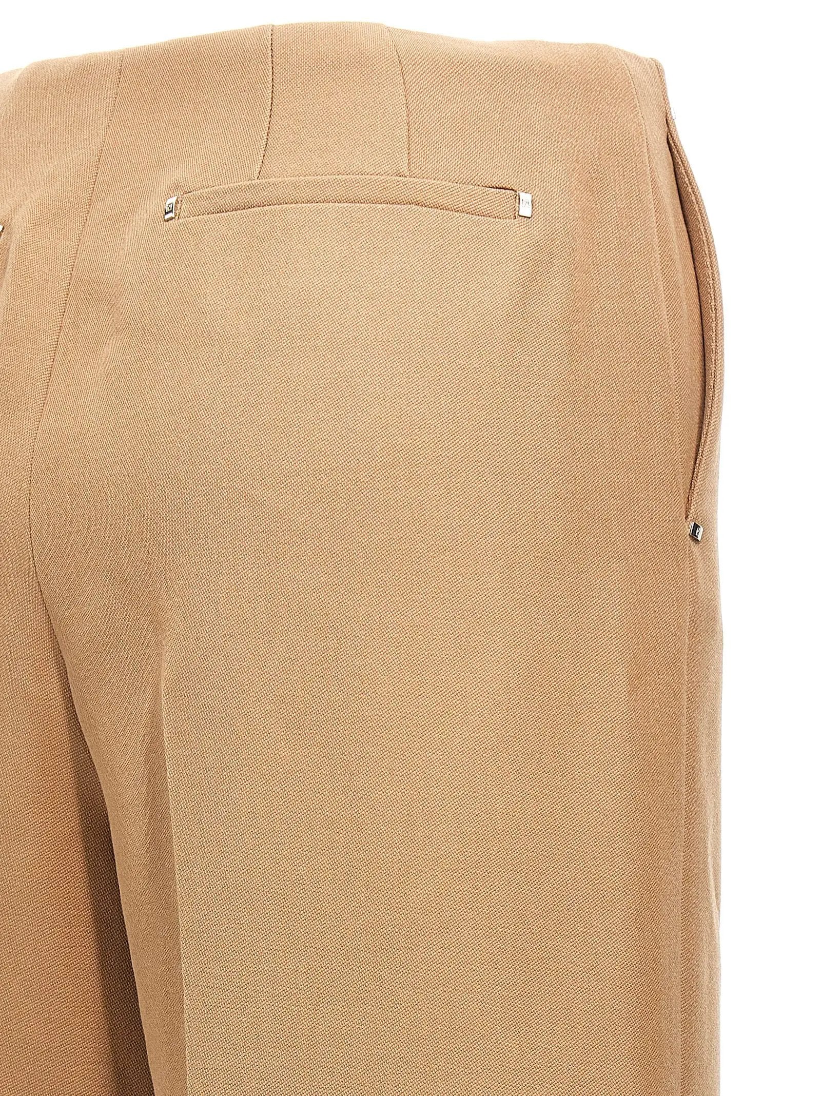 Fendi Beige Wool Dress Pants