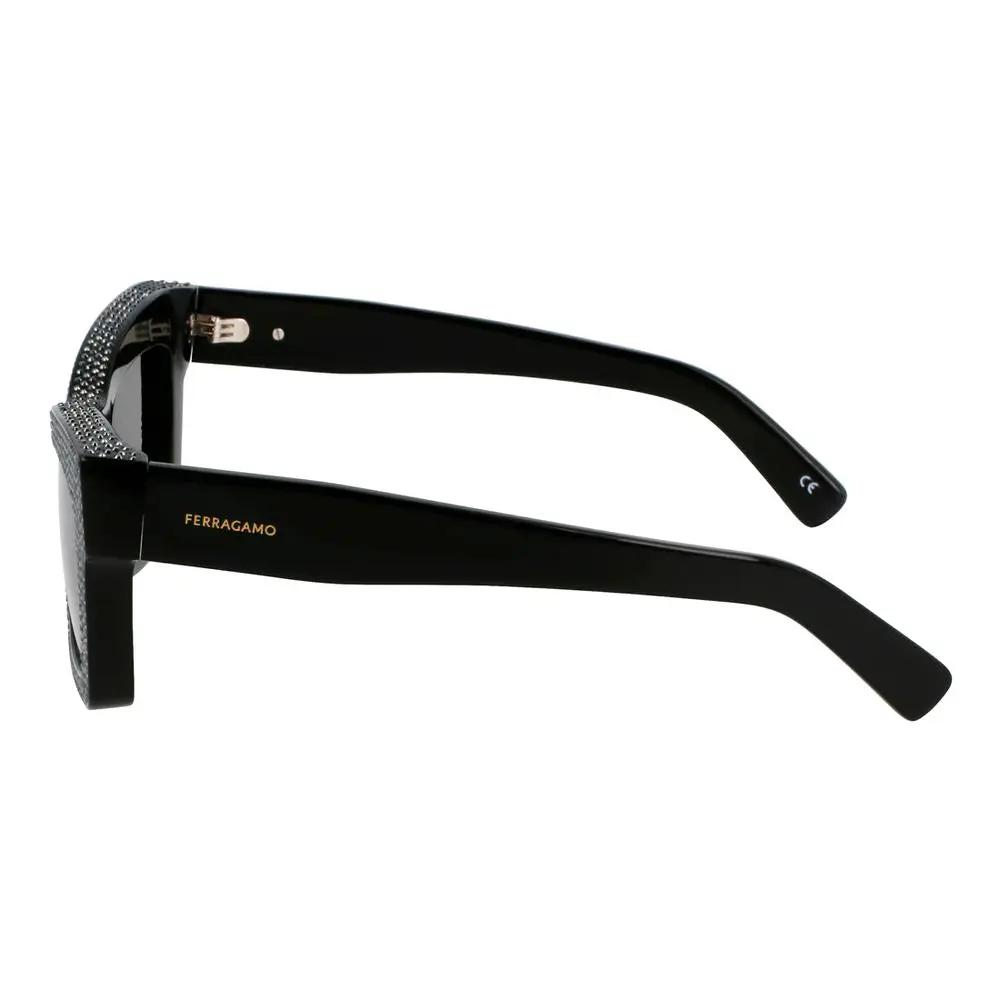 Lunettes de soleil Ferragamo en acétate noir