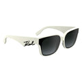 Lunettes de soleil en acétate blanc Karl Lagerfeld