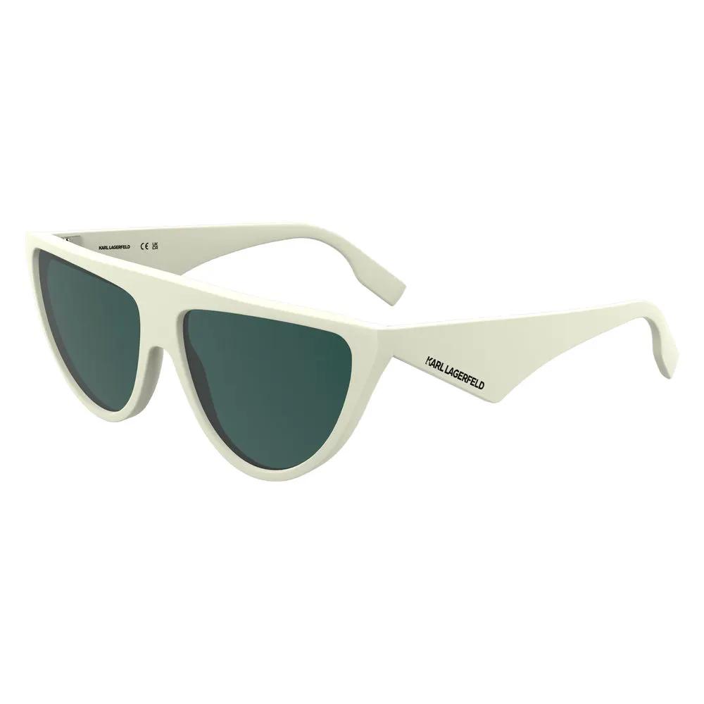 Lunettes de soleil blanches injectées de Karl Lagerfeld