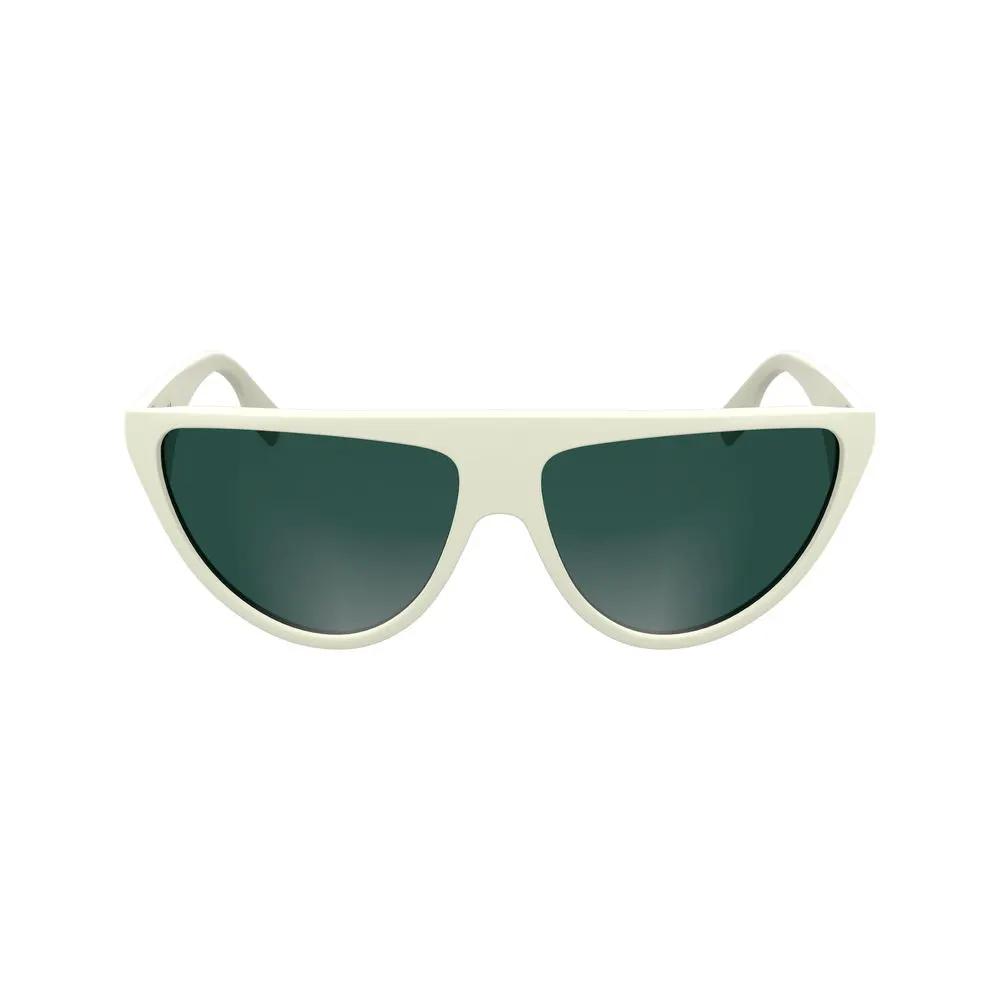 Lunettes de soleil blanches injectées de Karl Lagerfeld