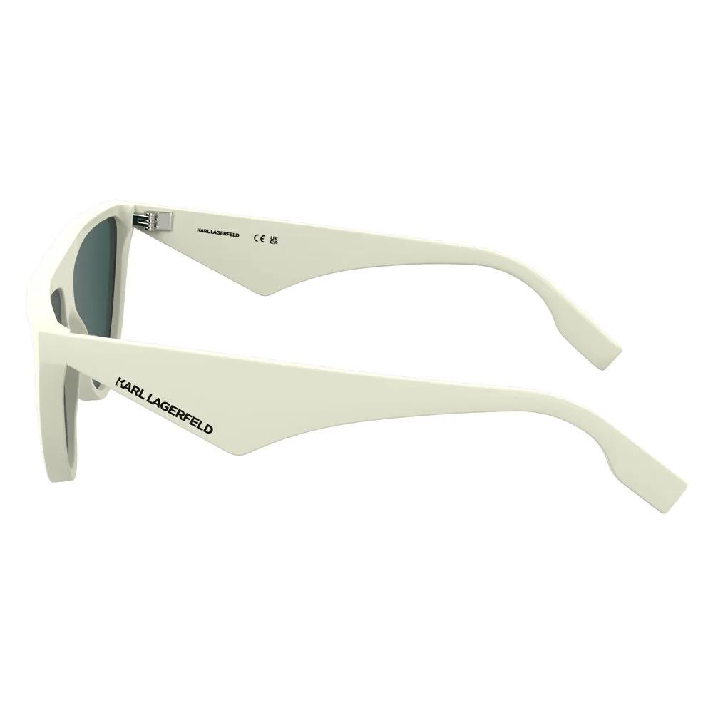 Lunettes de soleil blanches injectées de Karl Lagerfeld