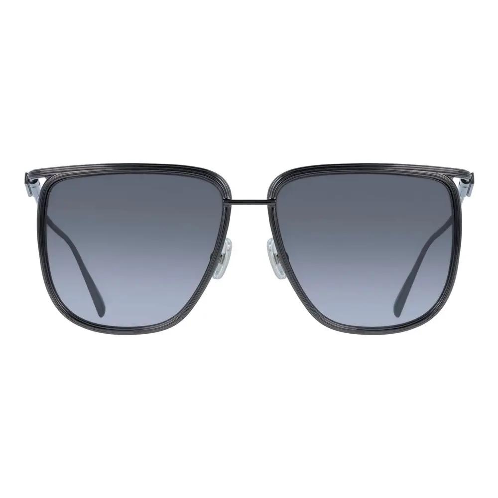 Lunettes de soleil Ferragamo en métal gris