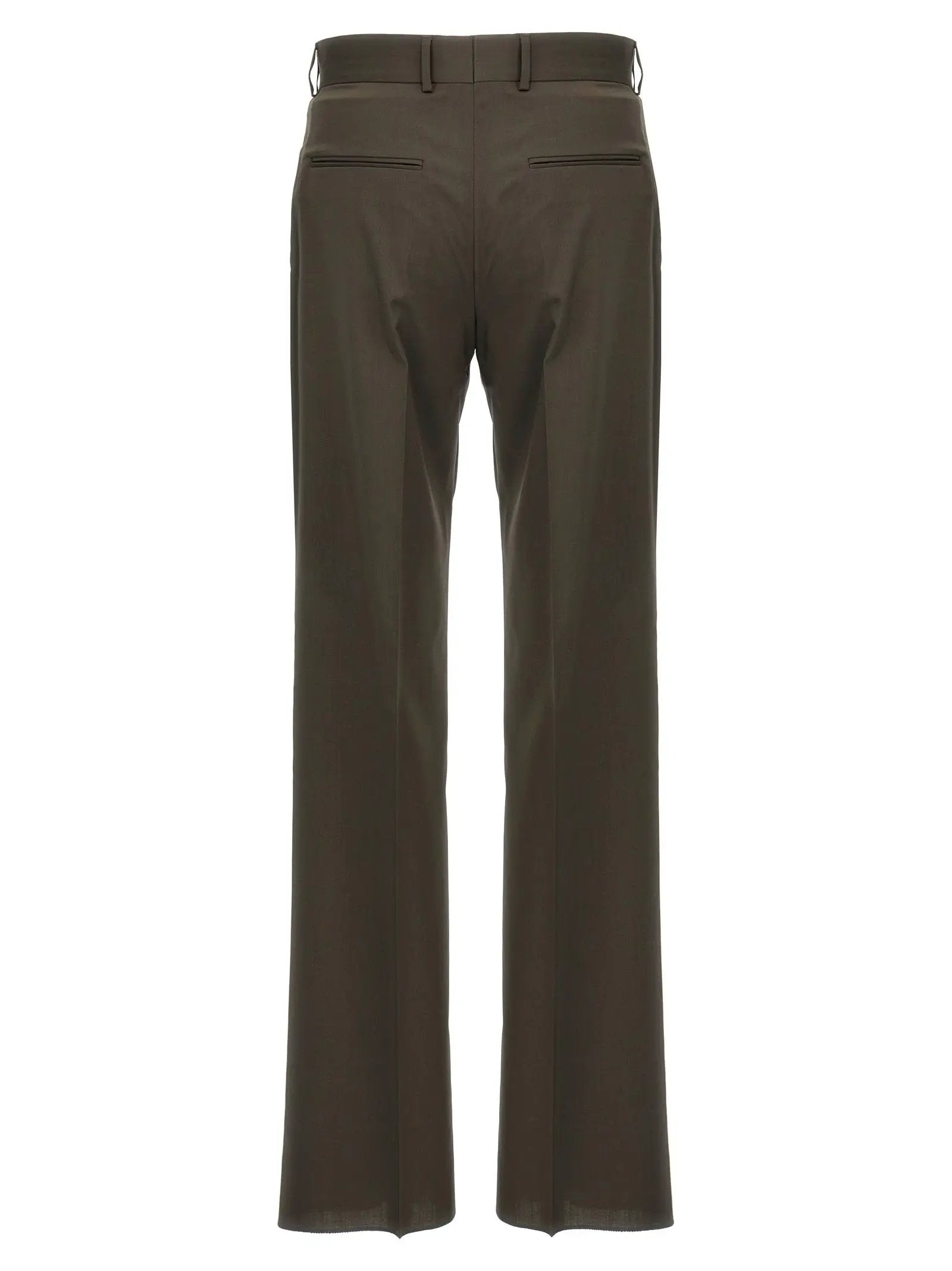 Fendi Bicolor Wool Dress Pants
