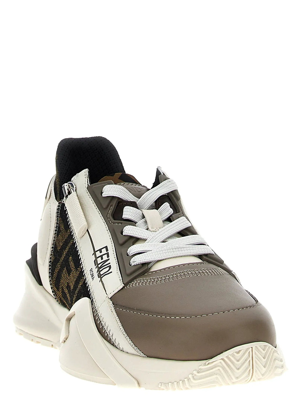 Baskets Fendi Bos Taurus en cuir de veau multicolore