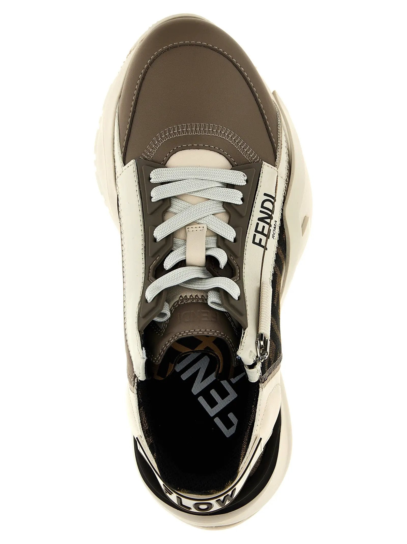 Baskets Fendi Bos Taurus en cuir de veau multicolore