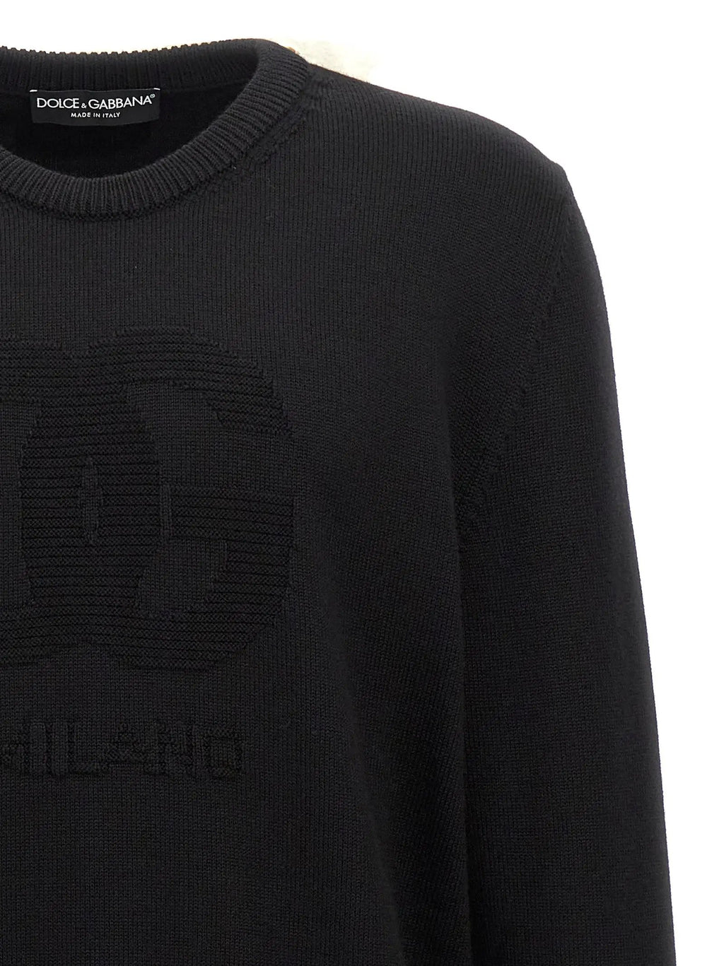 Dolce & Gabbana Black Virgin Wool Cardigan