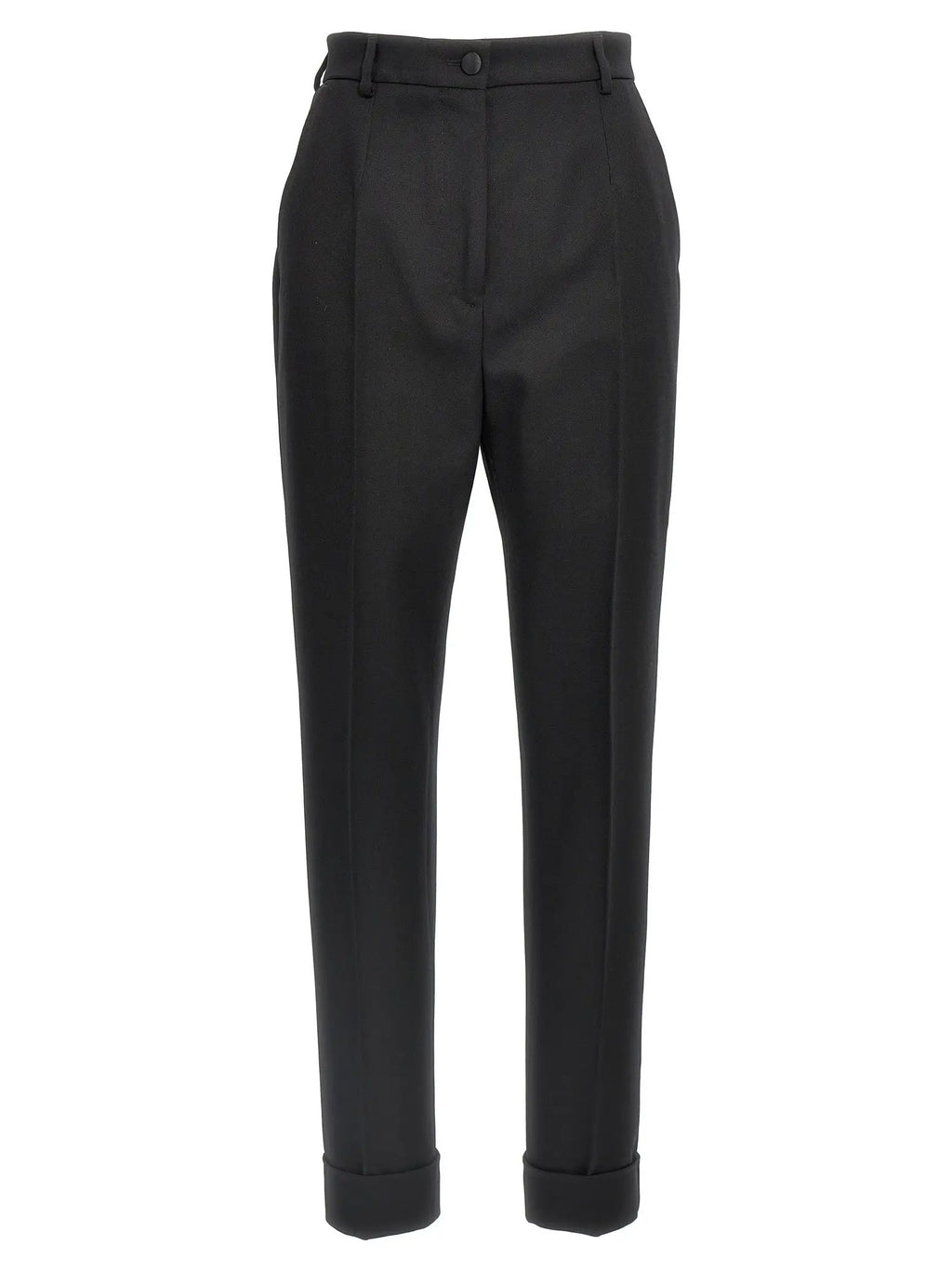Dolce & Gabbana Pantalon habillé noir en laine vierge