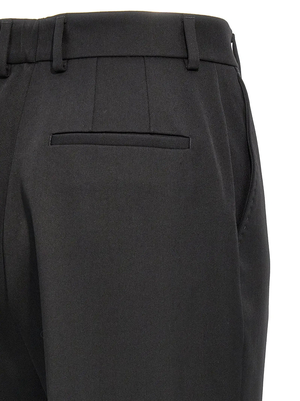 Dolce & Gabbana Pantalon habillé noir en laine vierge