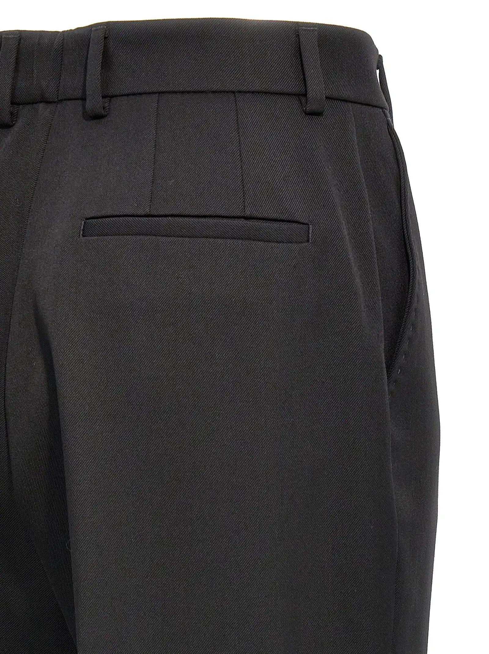 Dolce & Gabbana Pantalon habillé noir en laine vierge