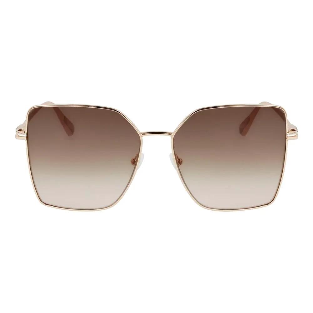 Longchamp Gold Metal Sunglasses