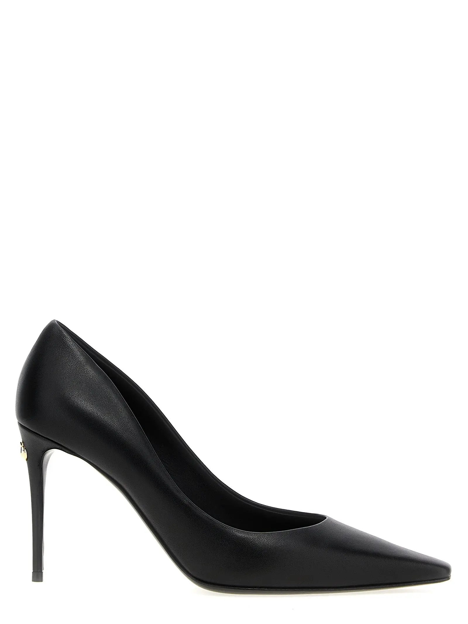 Escarpins Dolce & Gabbana en cuir d'agneau noir à talons hauts
