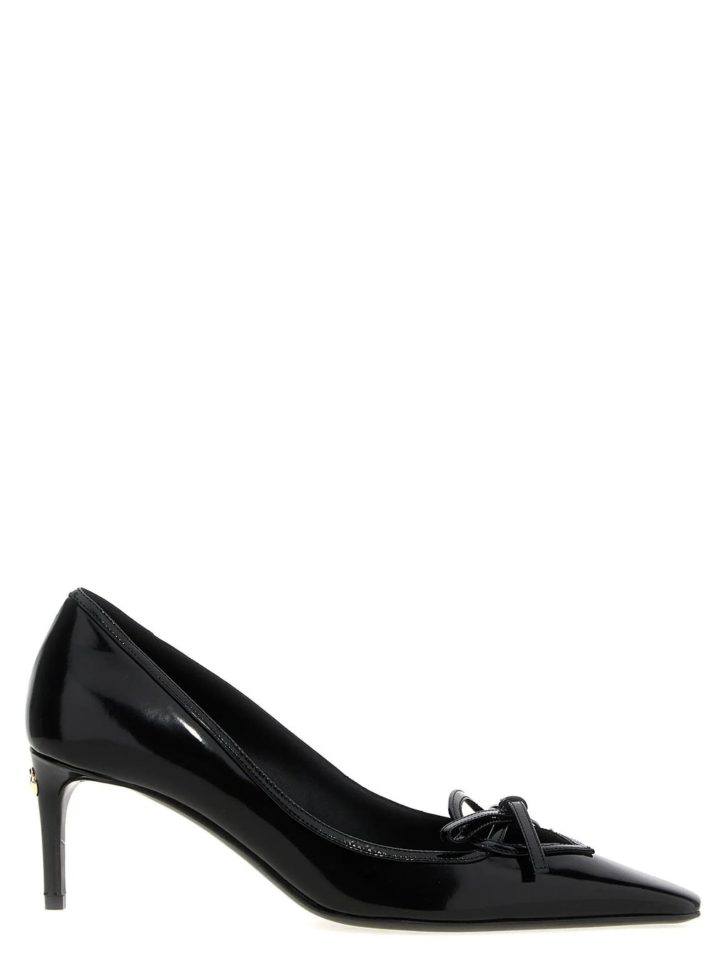 Escarpins Dolce &amp; Gabbana en cuir de veau noir à talon moyen