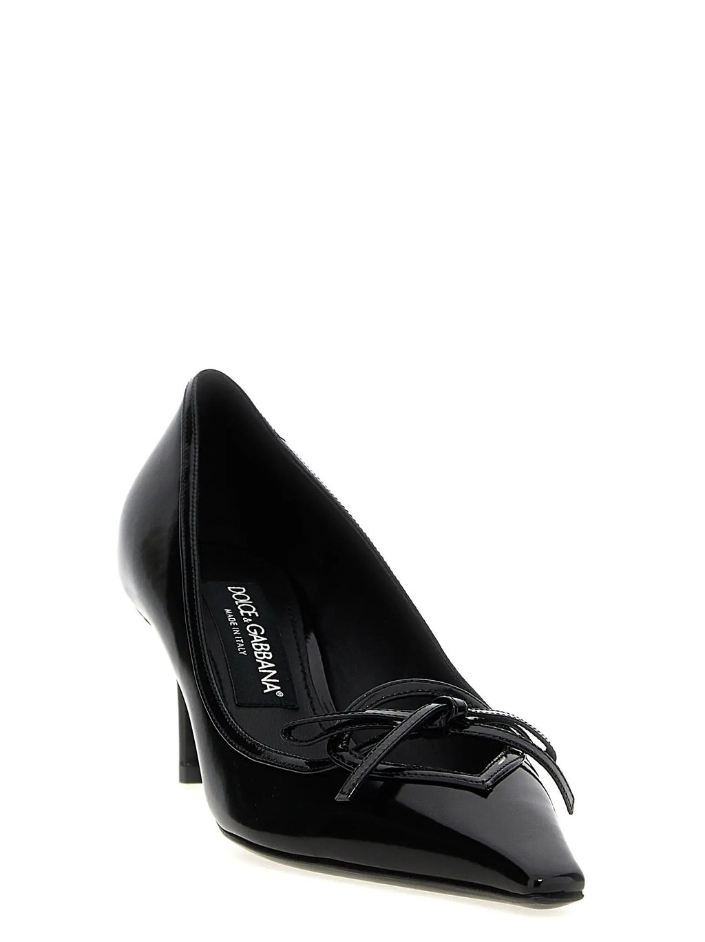 Escarpins Dolce &amp; Gabbana en cuir de veau noir à talon moyen