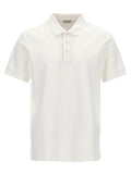 Burberry White Cotton Polo Shirt