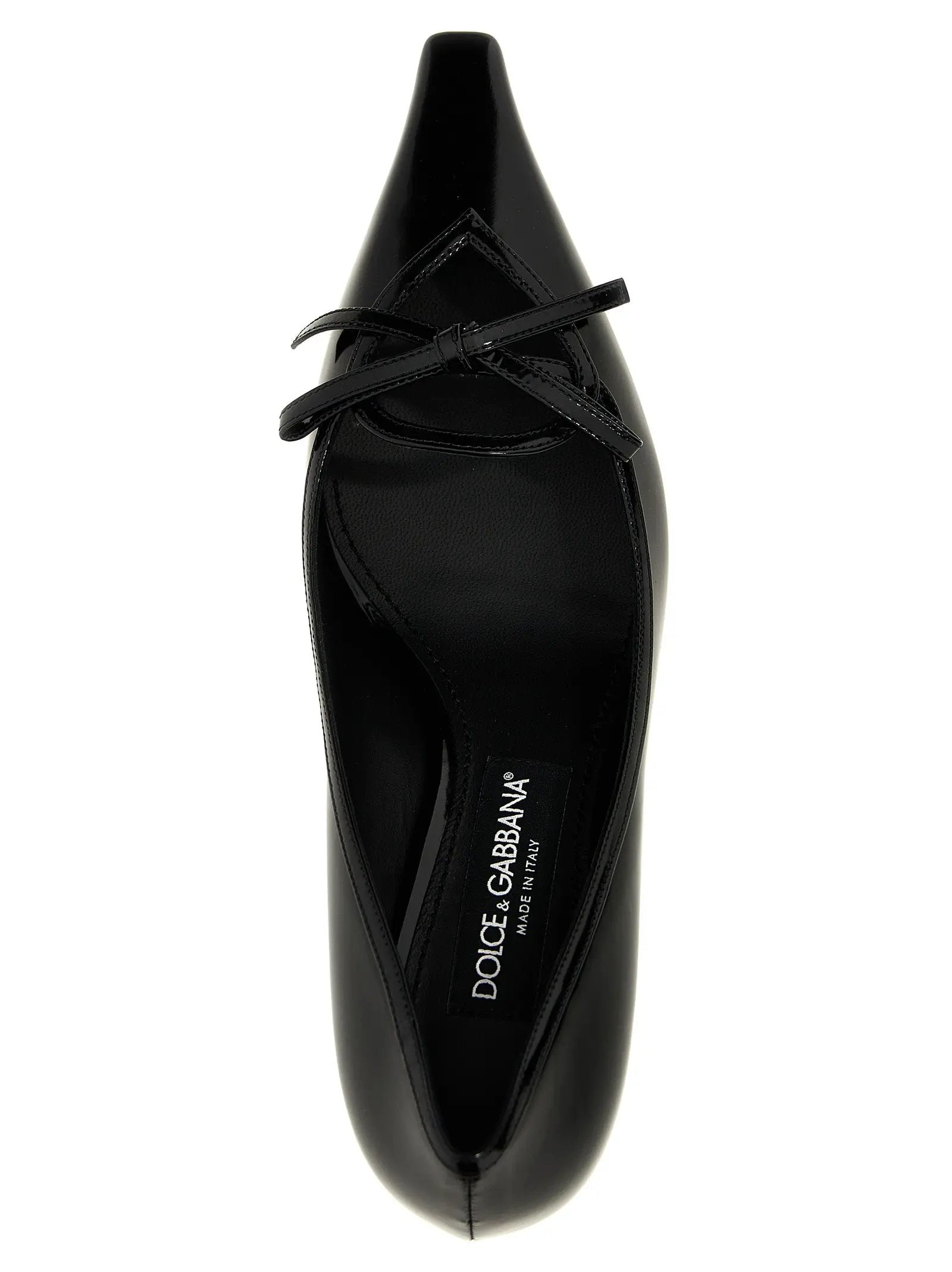 Escarpins Dolce &amp; Gabbana en cuir de veau noir à talon moyen