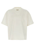Jil Sander White Cotton T-Shirt