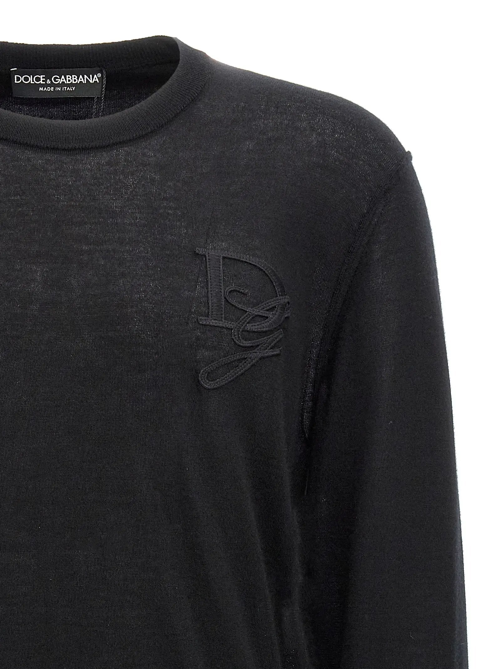 Dolce & Gabbana Black Cashmere Cardigan