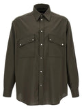 Fendi Bicolor Wool Blouse