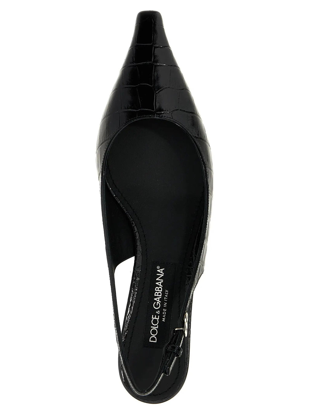 Escarpins Dolce &amp; Gabbana en cuir de veau noir à talon moyen