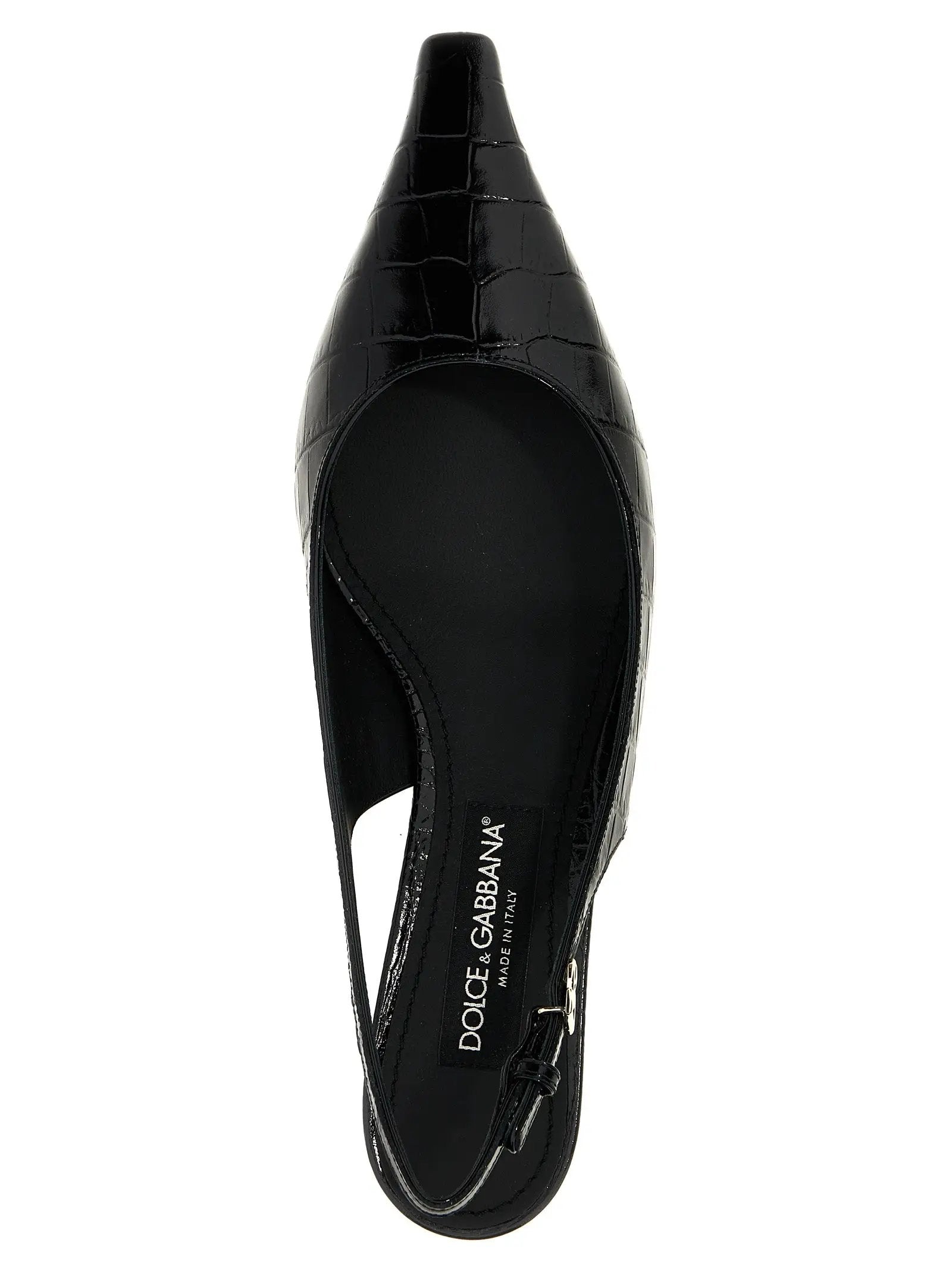 Escarpins Dolce &amp; Gabbana en cuir de veau noir à talon moyen