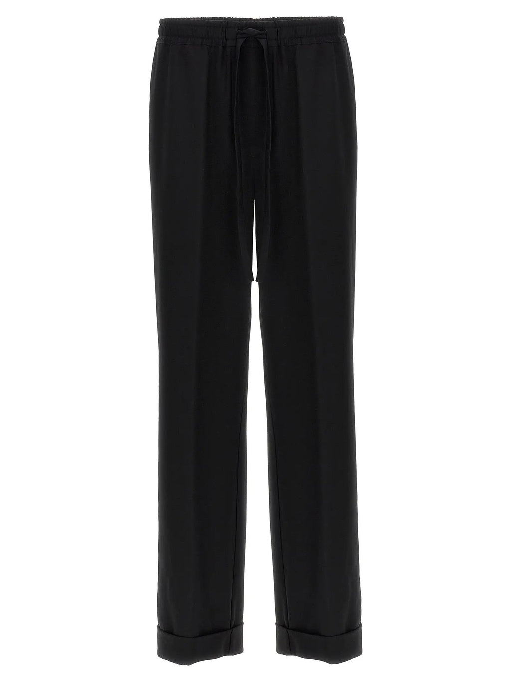 Dolce & Gabbana Black Virgin Wool Casual Pants